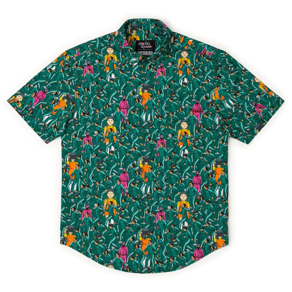 RSVLTS First Game KUNUFLEX Short Sleeve Shirt in Green — detail 5
