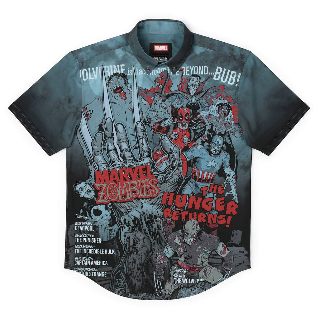 RSVLTS The Hunger Returns! KUNUFLEX Short Sleeve Shirt in Multicolor — front view