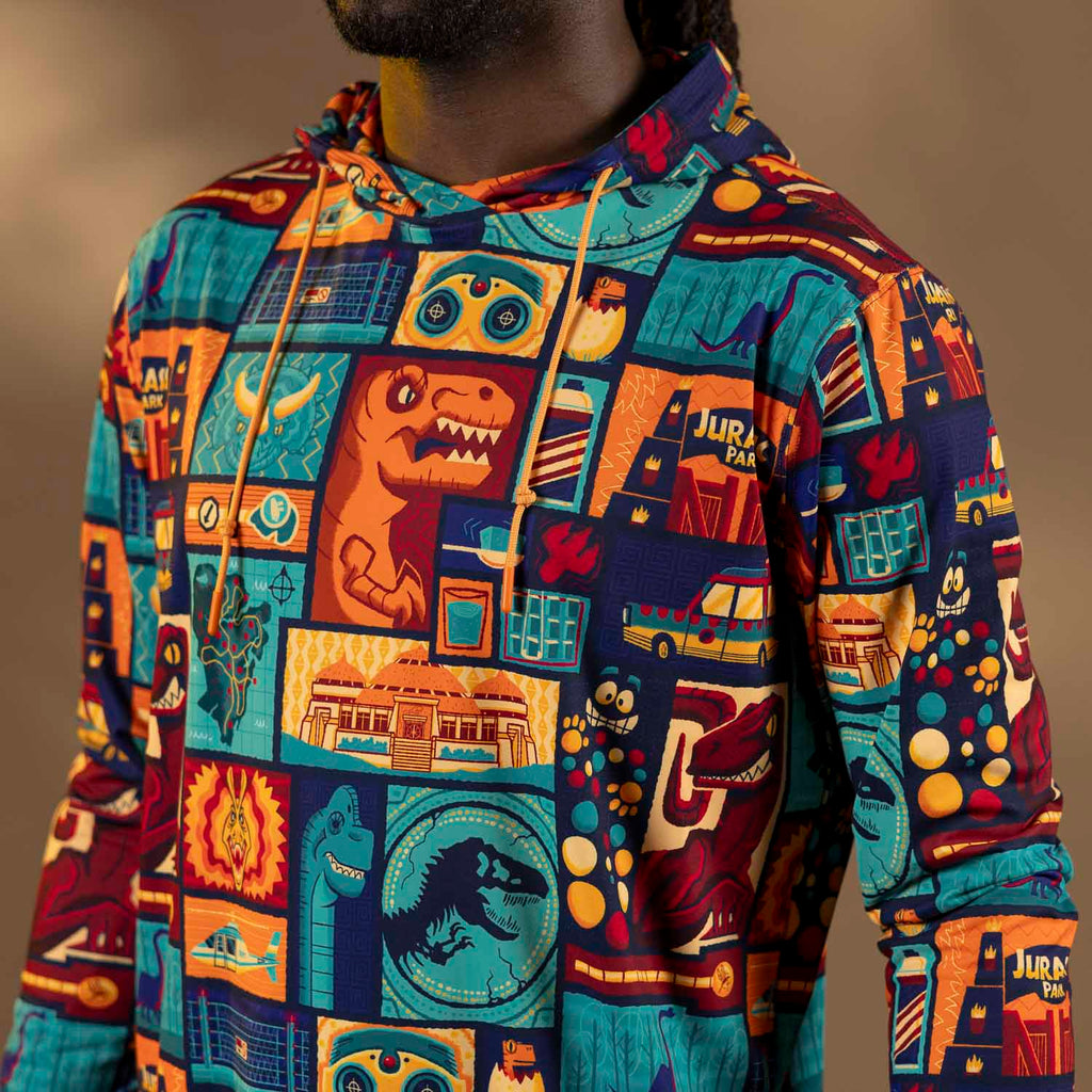 RSVLTS Tiki Finds a Way Performance Hoodie in Multicolor — detail 4