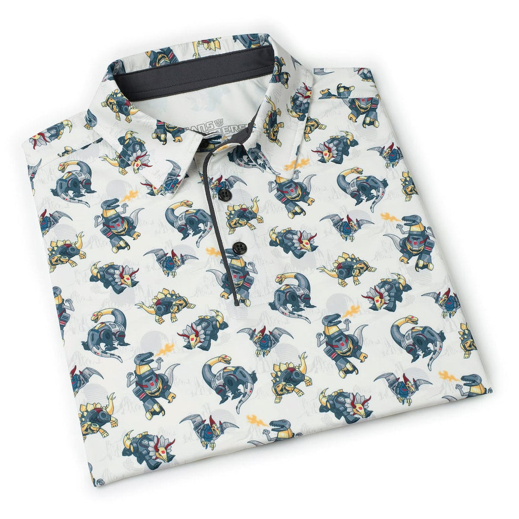 RSVLTS Dino Might All-Day Polo in Gray — detail 9