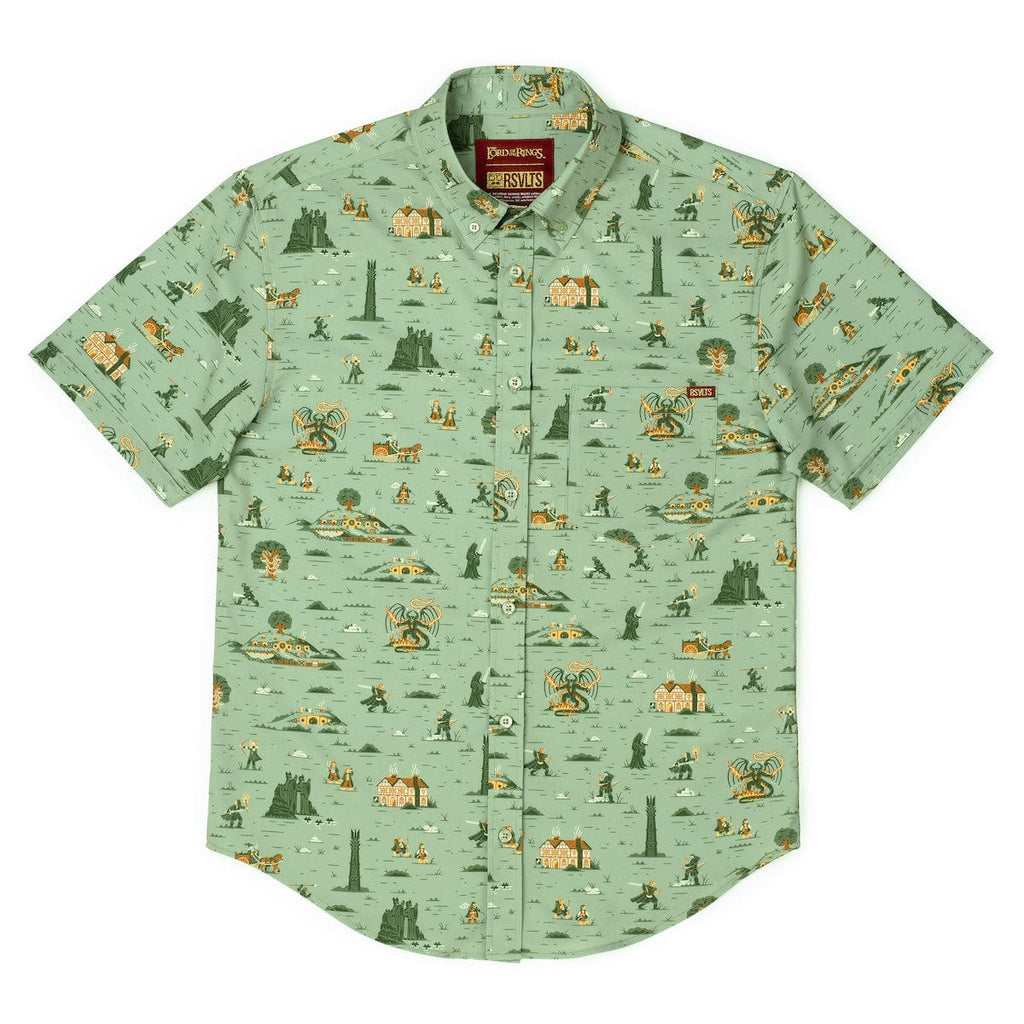 RSVLTS Frodo's Journey KUNUFLEX Short Sleeve Shirt in Green — detail 12