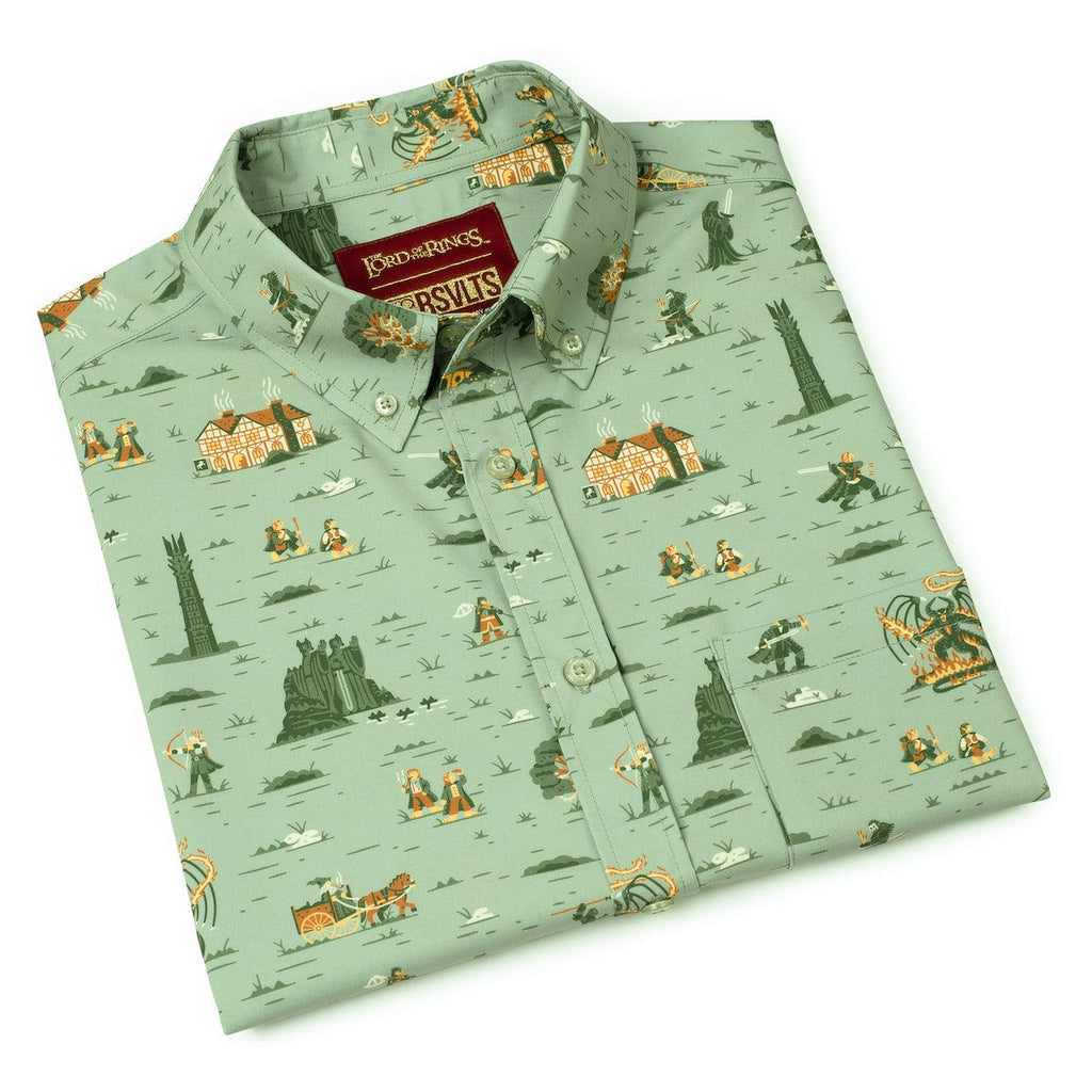RSVLTS Frodo's Journey KUNUFLEX Short Sleeve Shirt in Green — detail 15