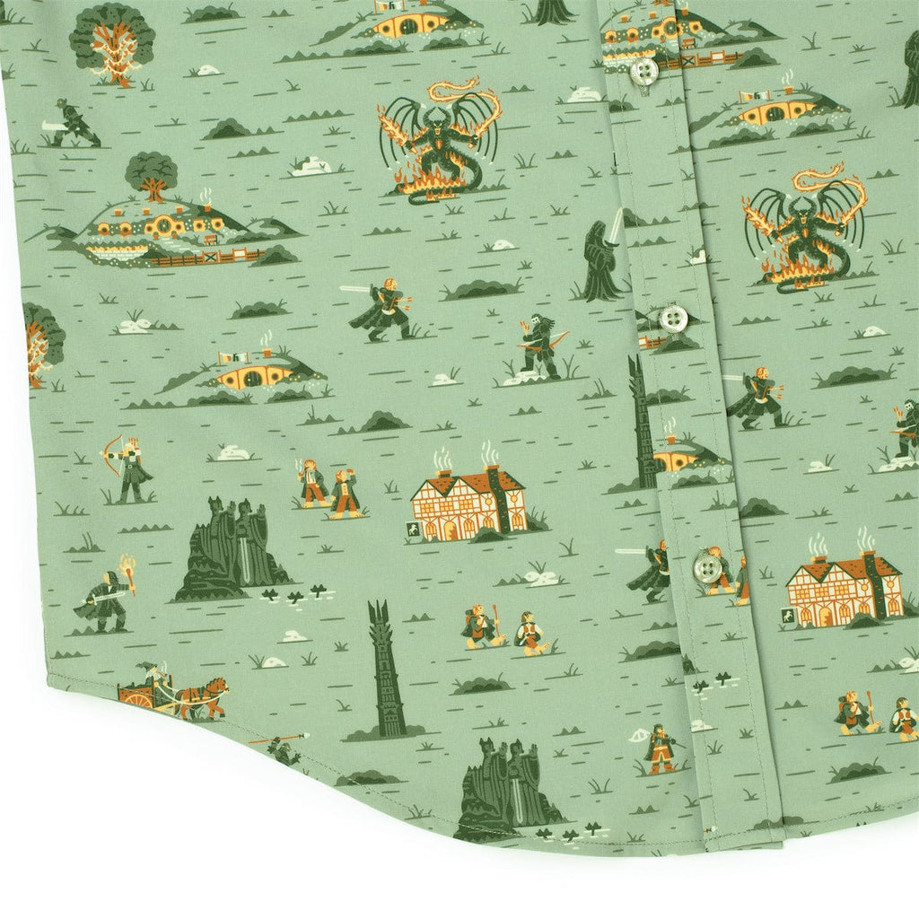 RSVLTS Frodo's Journey KUNUFLEX Short Sleeve Shirt in Green — detail 14