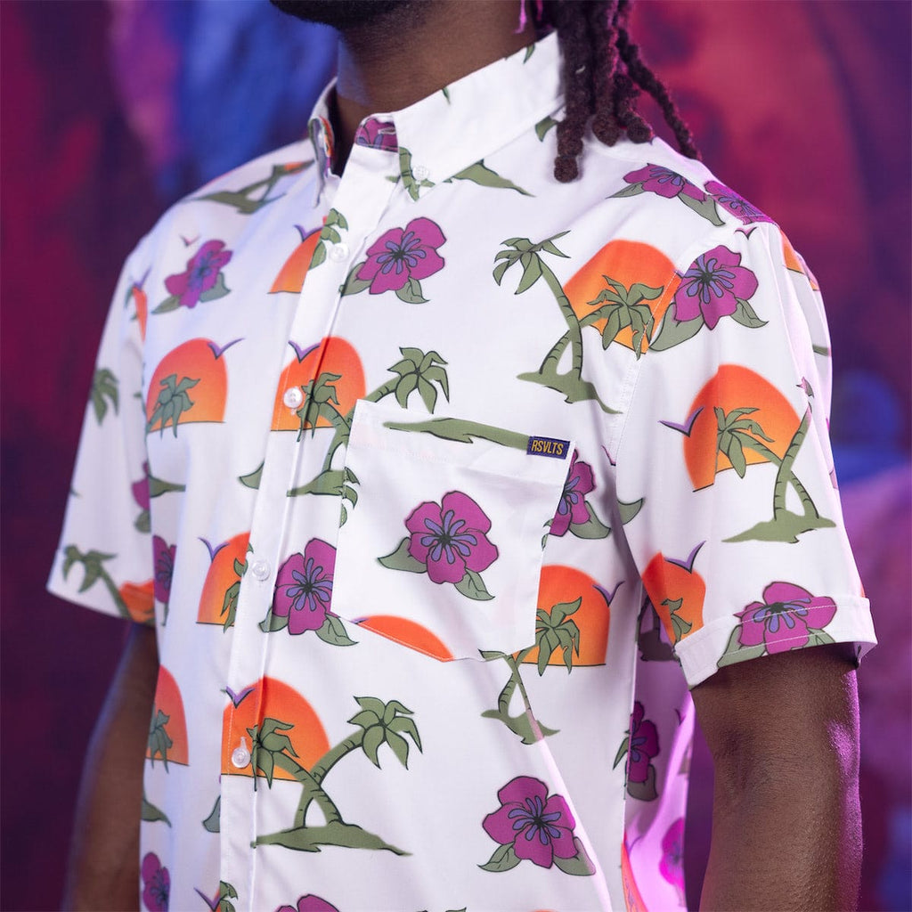 RSVLTS The Wembley KUNUFLEX Short Sleeve Shirt in Multicolor — front view