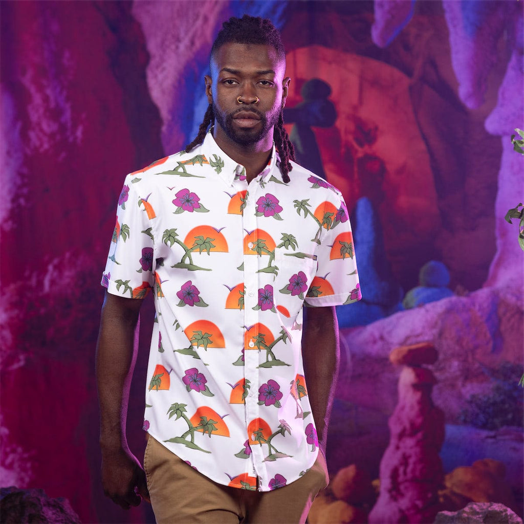 RSVLTS The Wembley KUNUFLEX Short Sleeve Shirt in Multicolor — detail 7