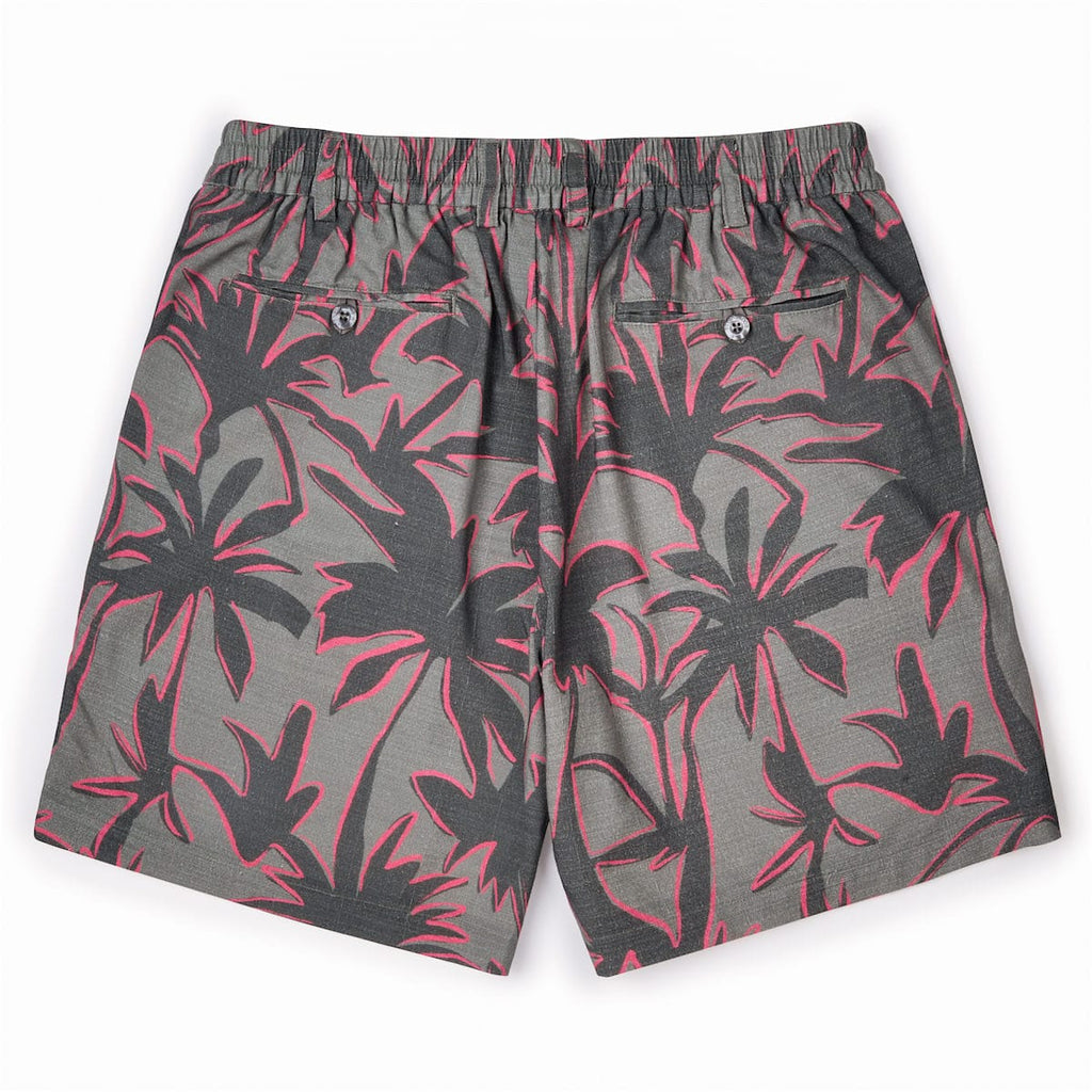 RSVLTS Ember Sunset Bamboo Resort Shorts in Gray — detail 4