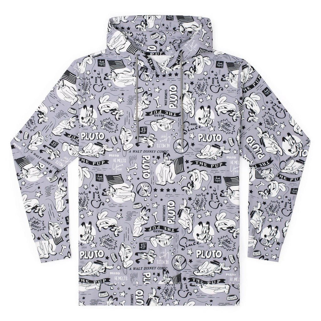 RSVLTS The Pup Performance Hoodie in Gray — front view