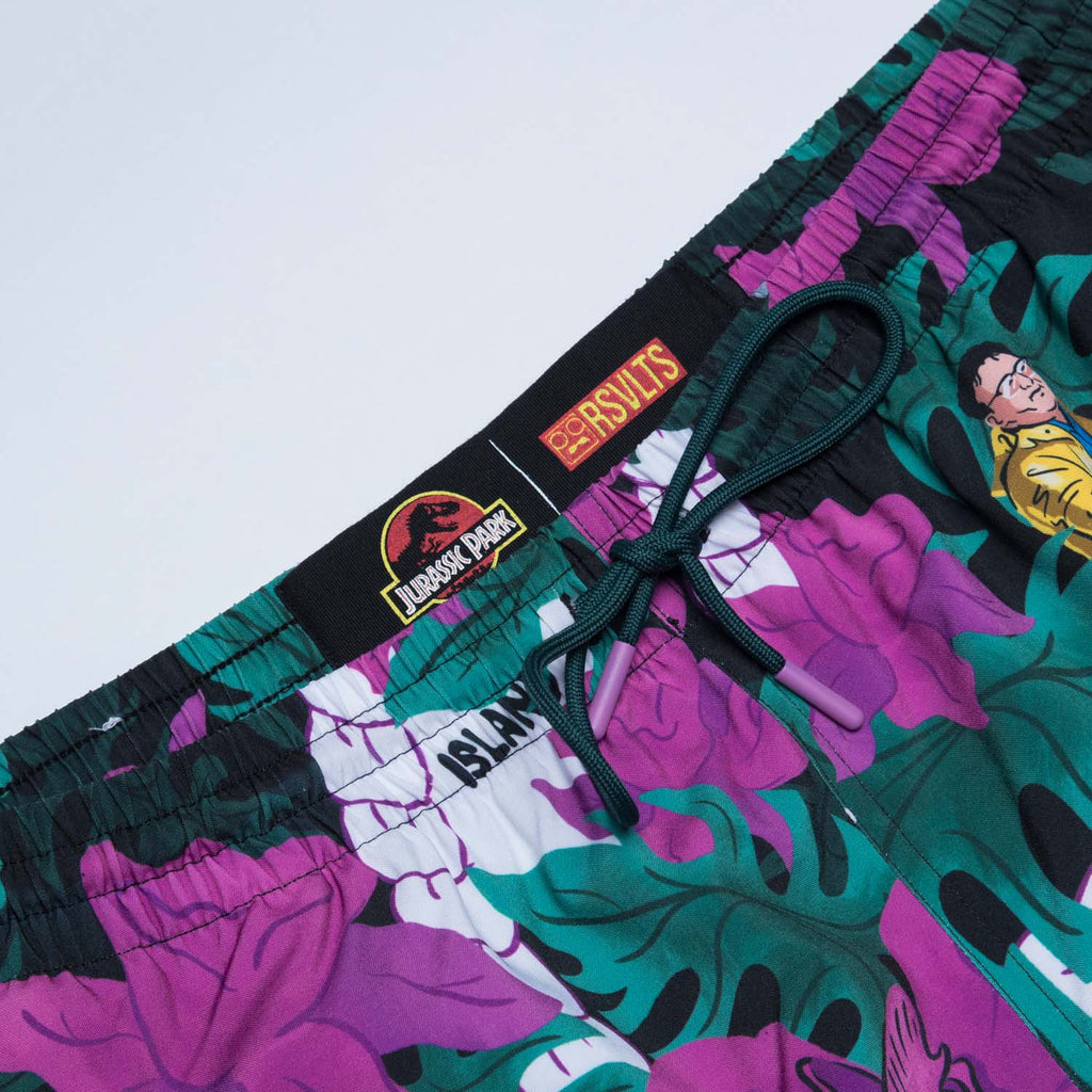RSVLTS Nobody Cares Hybrid Shorts in Purple — detail 3