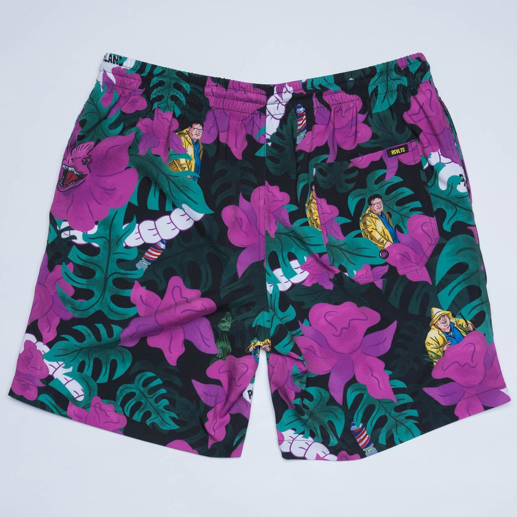 RSVLTS Nobody Cares Hybrid Shorts in Purple — detail 5