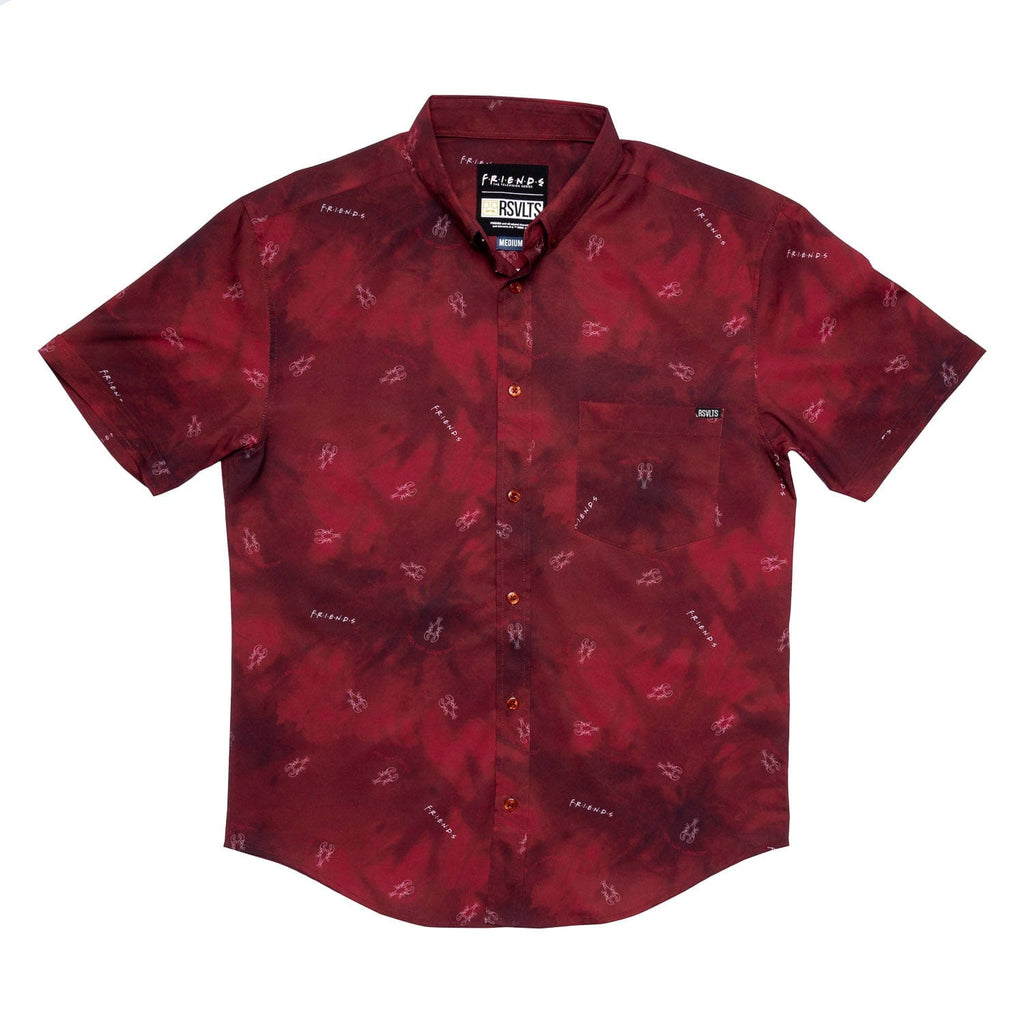 RSVLTS The One With Ross & Rachel KUNUFLEX Short Sleeve Shirt in Red — detail 2