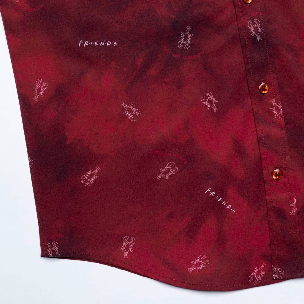 RSVLTS The One With Ross & Rachel KUNUFLEX Short Sleeve Shirt in Red — detail 6