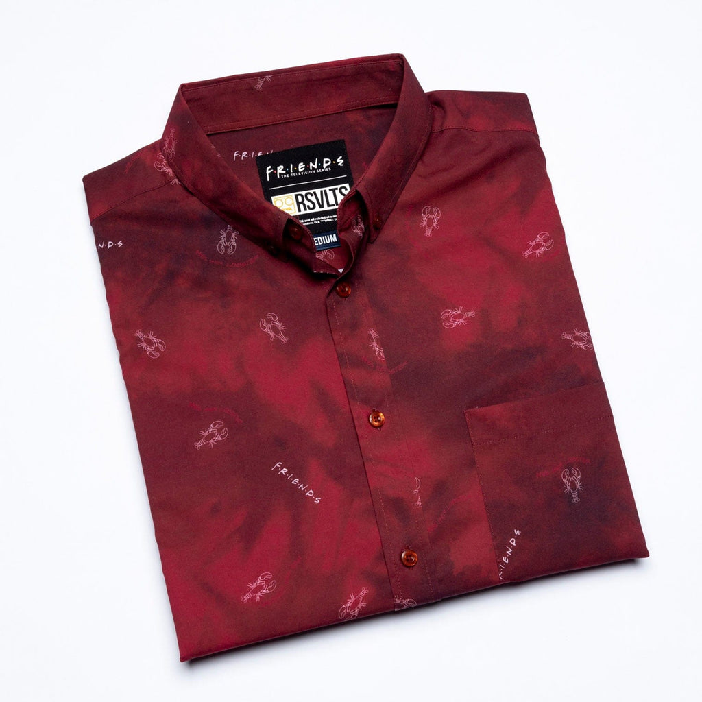 RSVLTS The One With Ross & Rachel KUNUFLEX Short Sleeve Shirt in Red — detail 8