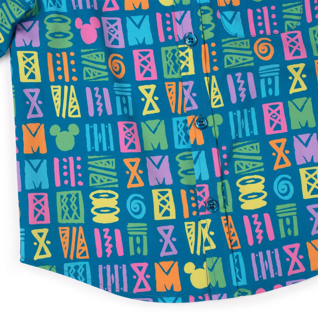 RSVLTS Mickey's Surfside Summer Preschool KUNUFLEX Short Sleeve Shirt in Blue — detail 6