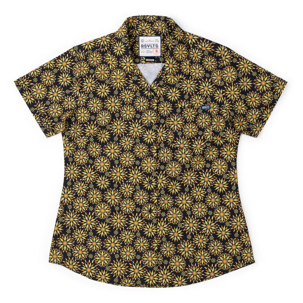 RSVLTS Solaris Women's KUNUFLEX Short Sleeve Shirt — front view