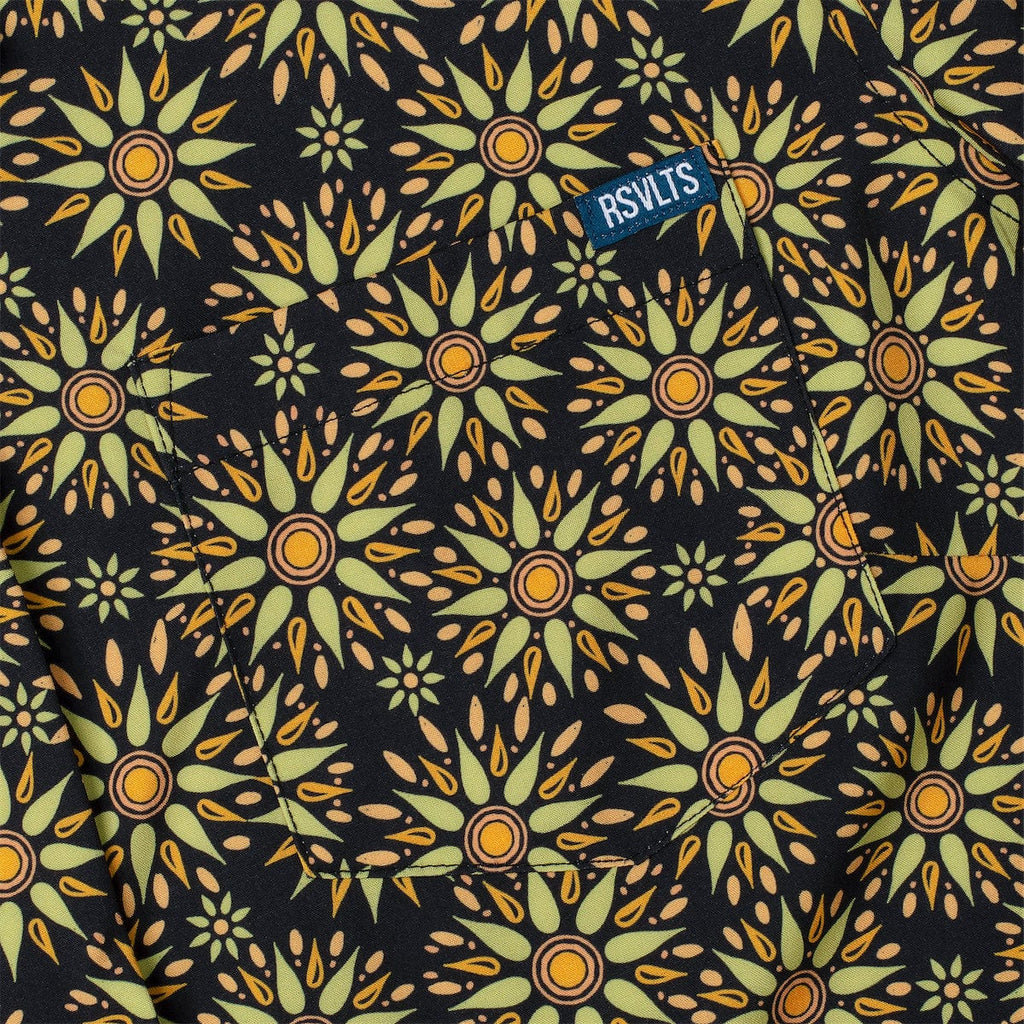 RSVLTS Solaris Women's KUNUFLEX Short Sleeve Shirt in Black — detail 2