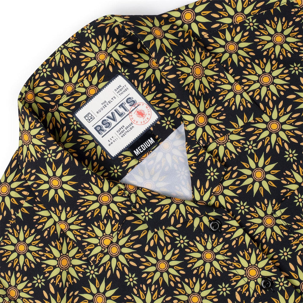 RSVLTS Solaris Women's KUNUFLEX Short Sleeve Shirt in Black — detail 3