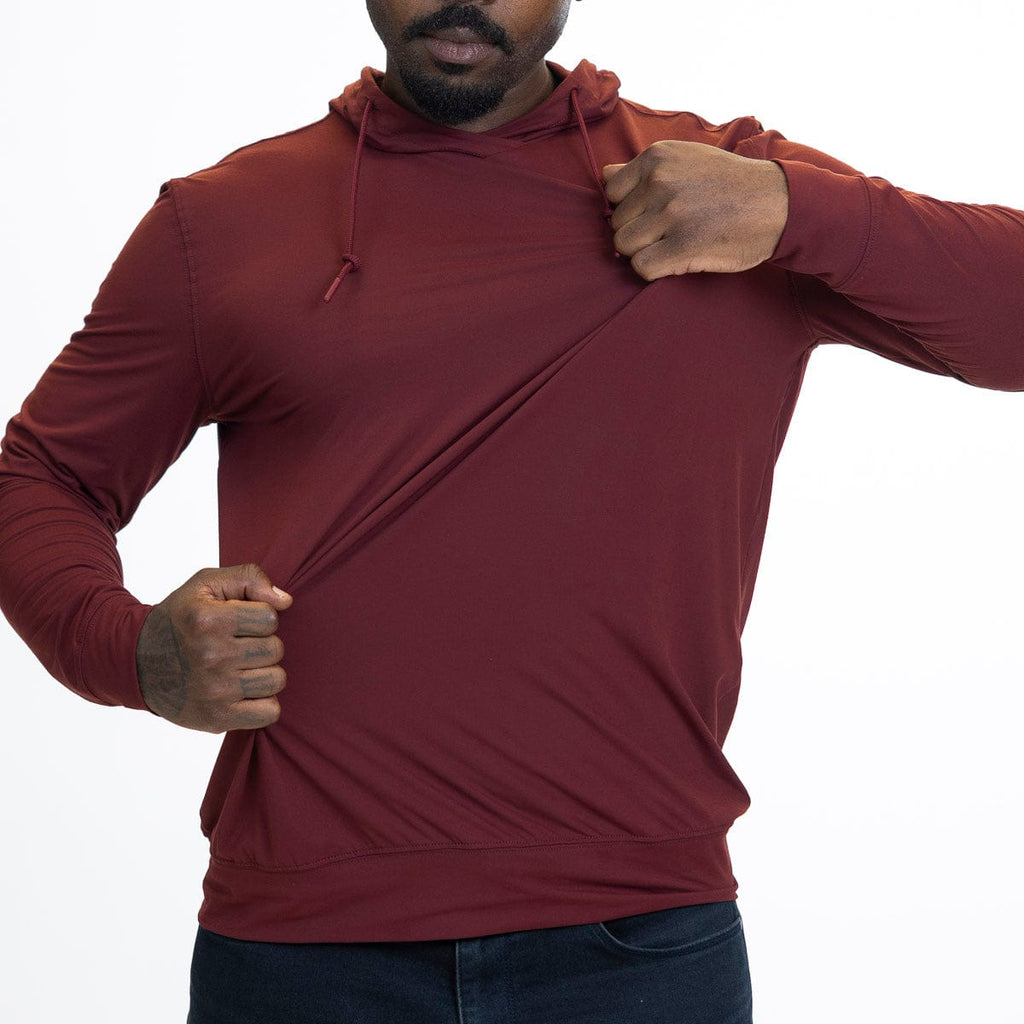 RSVLTS Crimson Cooler Performance Hoodie in Red — detail 6