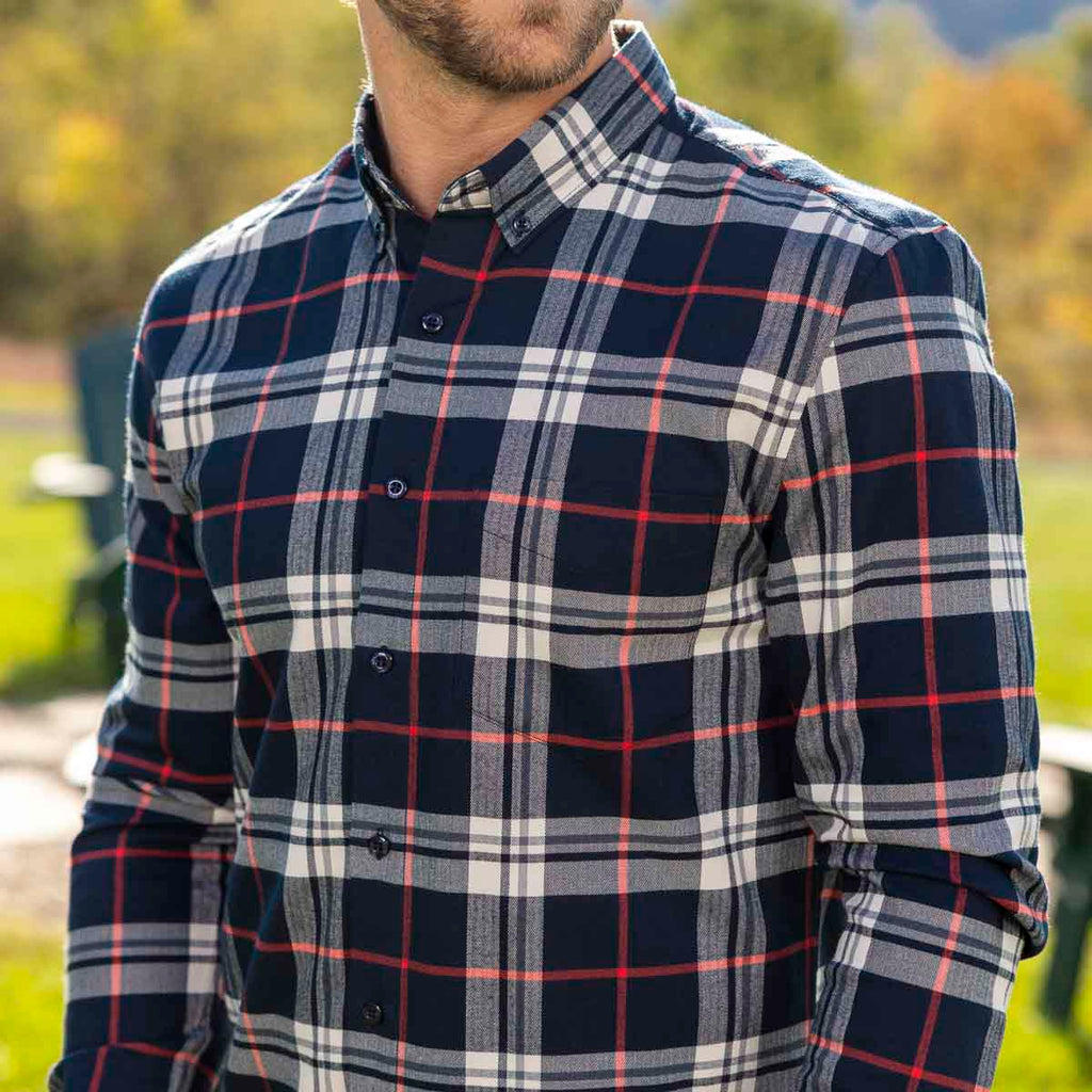 RSVLTS Sir Plaidrick Stewart BorlandFlex Long Sleeve Flannel (2024 Fit) in Black — detail 9