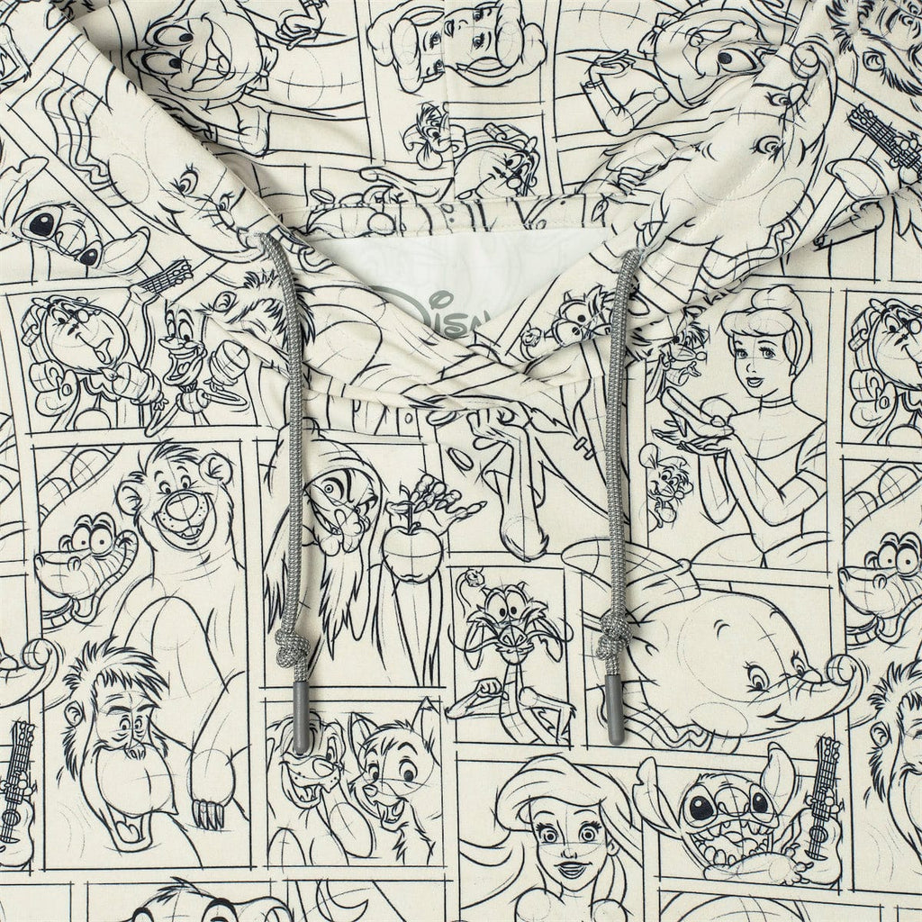 RSVLTS Drawn To Life (Sketch) Performance Hoodie in White — detail 3