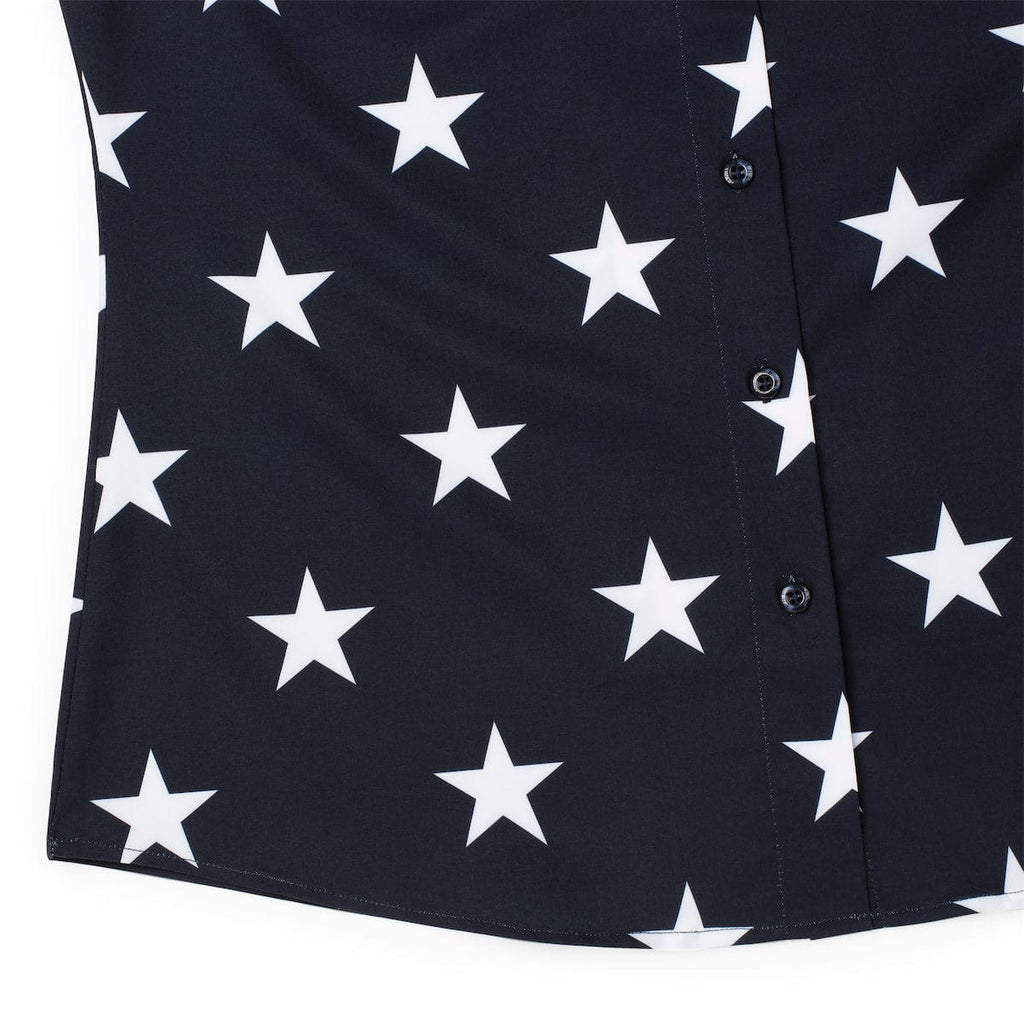 RSVLTS Hubble Women's KUNUFLEX Short Sleeve Shirt (Legends Edition) in Black — detail 7