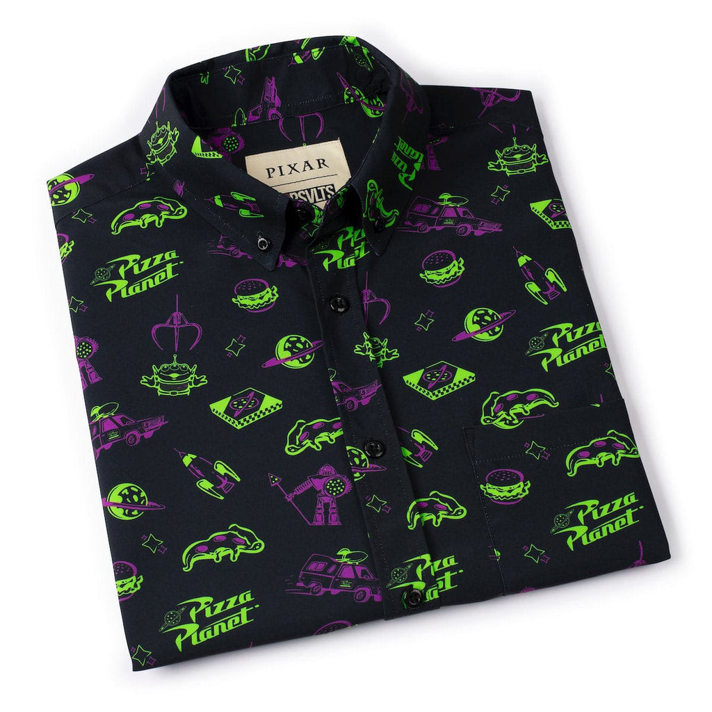 RSVLTS Cleared to Enter KUNUFLEX Short Sleeve Shirt in Black — detail 9
