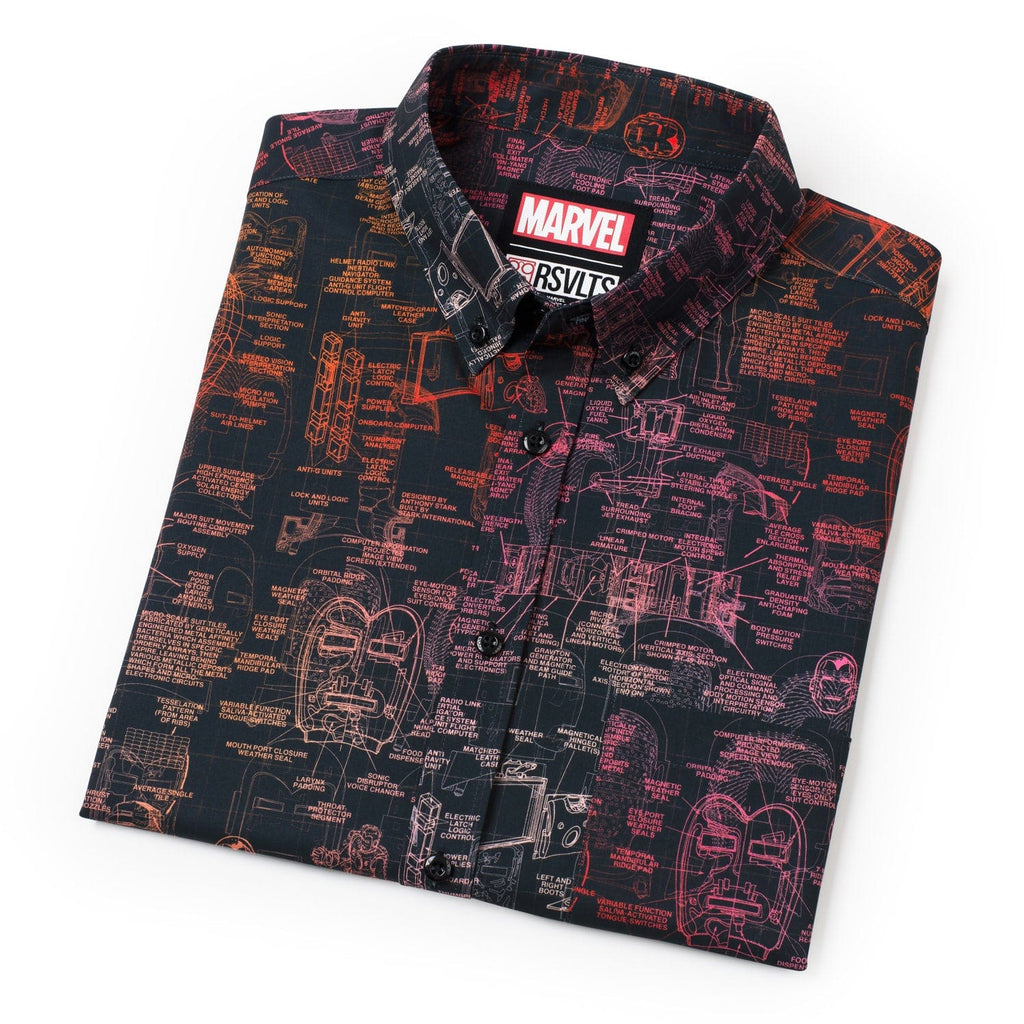 RSVLTS The J.A.R.V.I.S. KUNUFLEX Short Sleeve Shirt in Black — detail 19