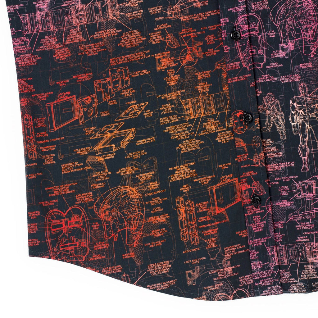 RSVLTS The J.A.R.V.I.S. KUNUFLEX Short Sleeve Shirt in Black — detail 15