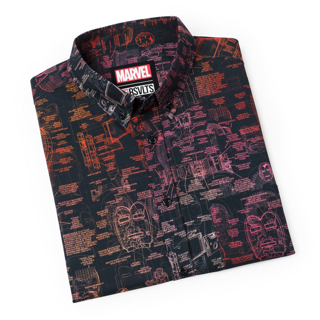 RSVLTS The J.A.R.V.I.S. KUNUFLEX Short Sleeve Shirt in Black — detail 18