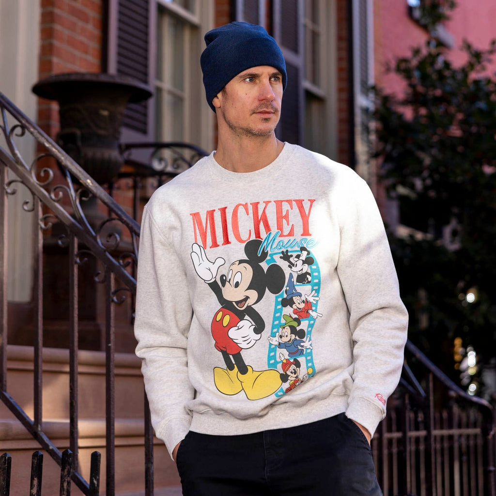 RSVLTS Mickey Through the Ears Crewneck Sweatshirt in Gray — detail 2