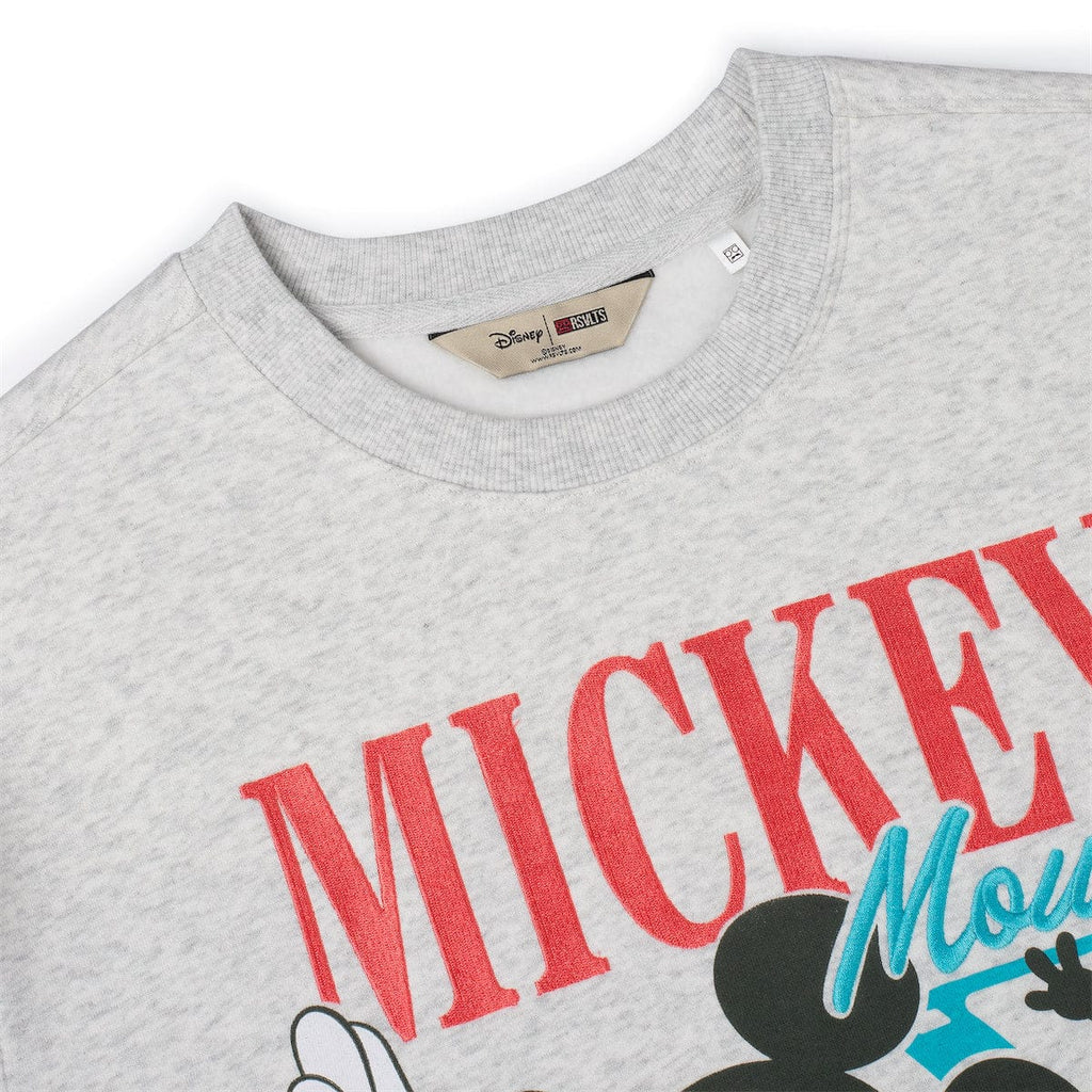 RSVLTS Mickey Through the Ears Crewneck Sweatshirt in Gray — detail 3
