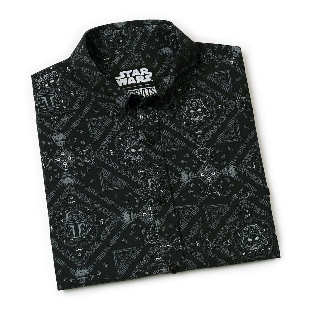 RSVLTS Day of the Dark Side KUNUFLEX Short Sleeve Shirt in Black — detail 10
