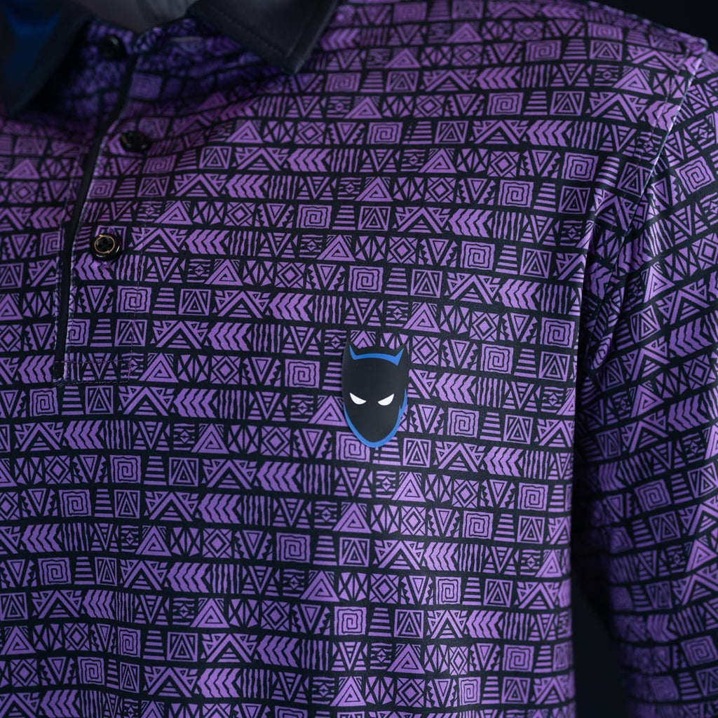 RSVLTS Wakanda Forever All-Day Polo in Purple — detail 3
