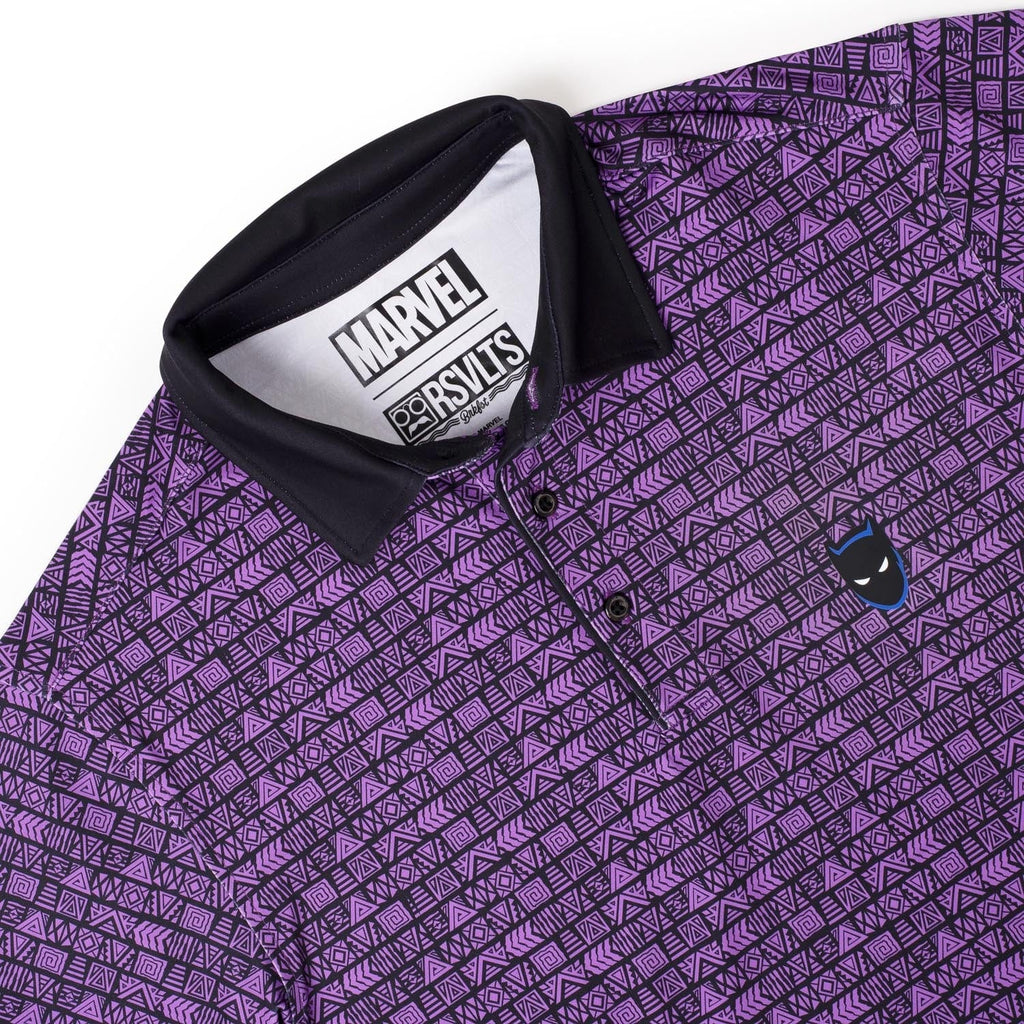 RSVLTS Wakanda Forever All-Day Polo in Purple — detail 5