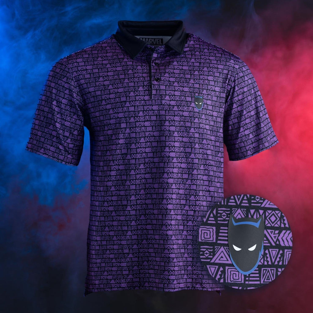 RSVLTS Wakanda Forever All-Day Polo in Purple — detail 2