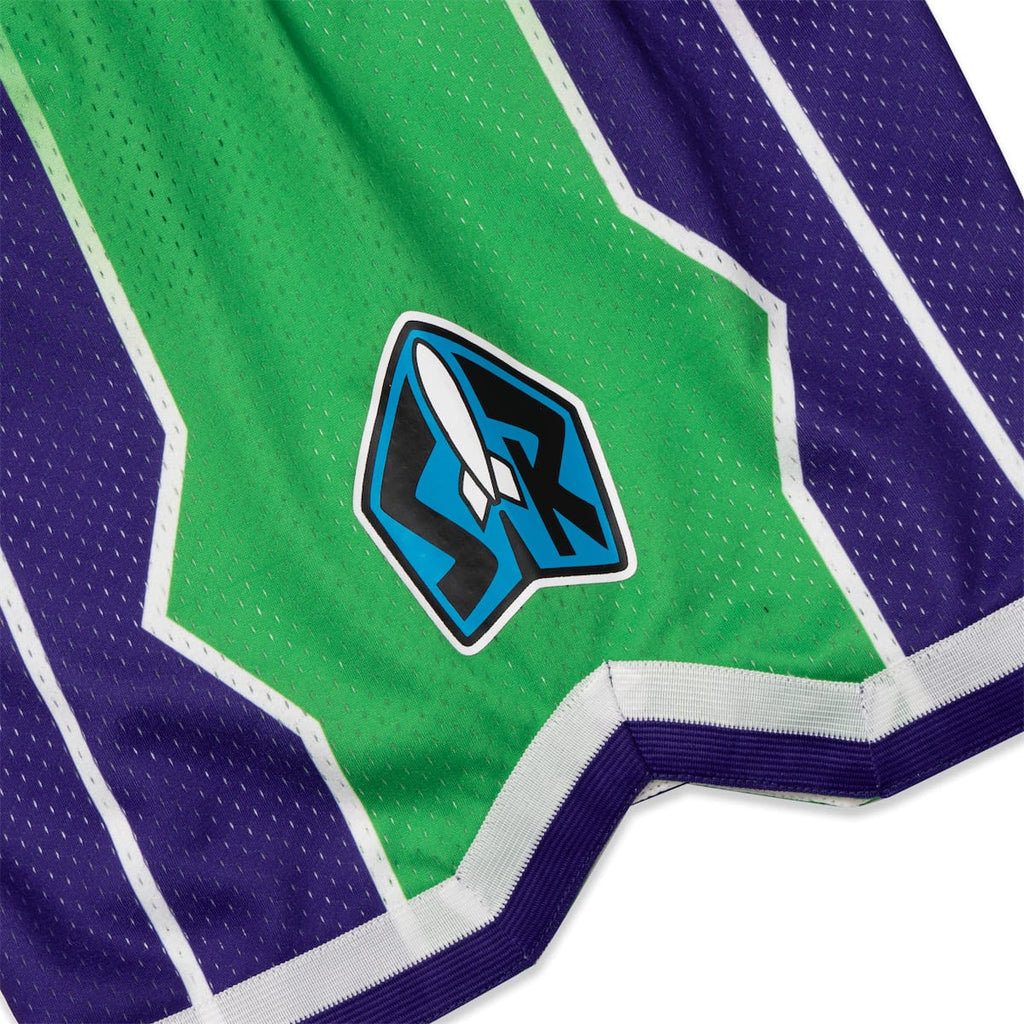 RSVLTS Space Ranger Mesh Shorts in Green — detail 6