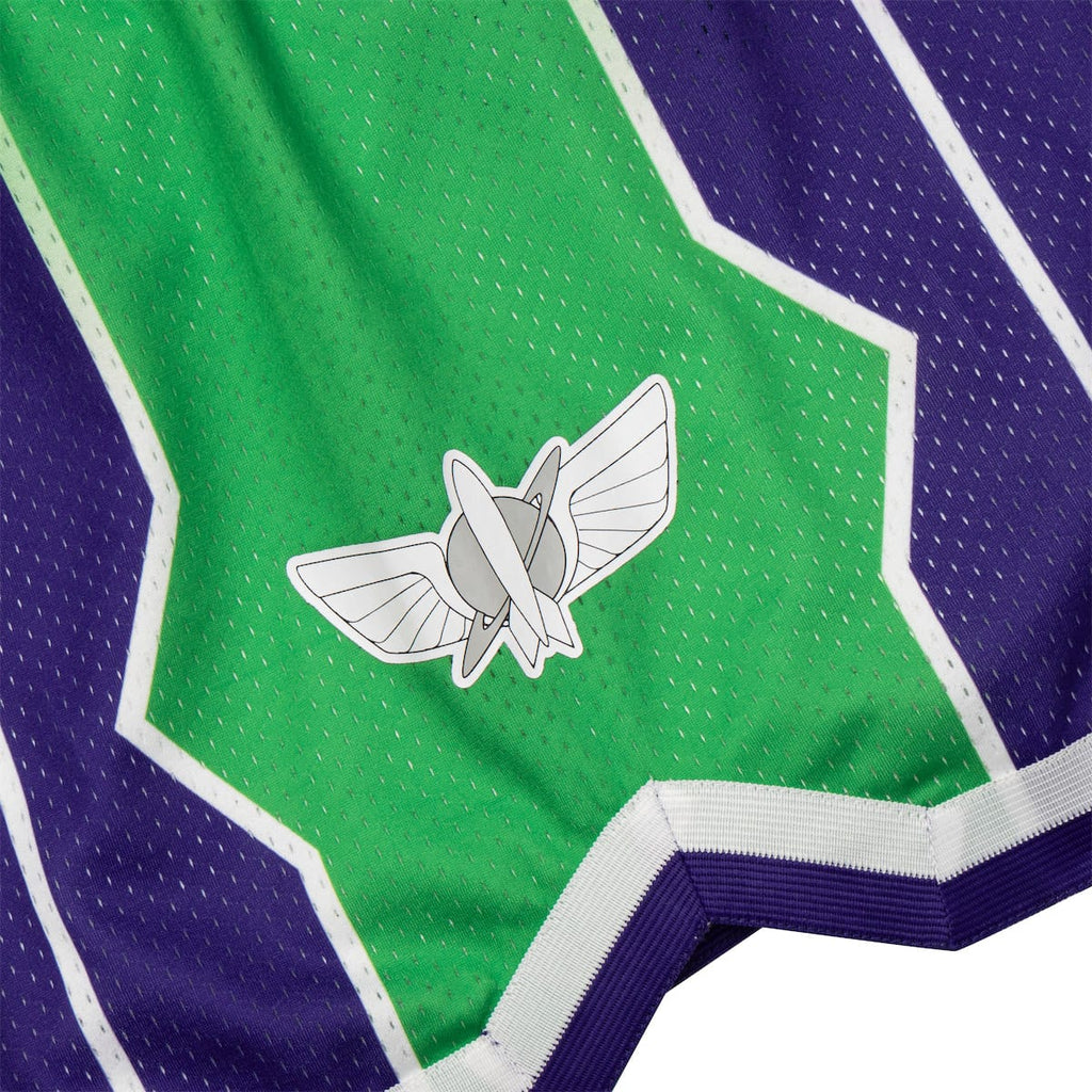 RSVLTS Space Ranger Mesh Shorts in Green — detail 3