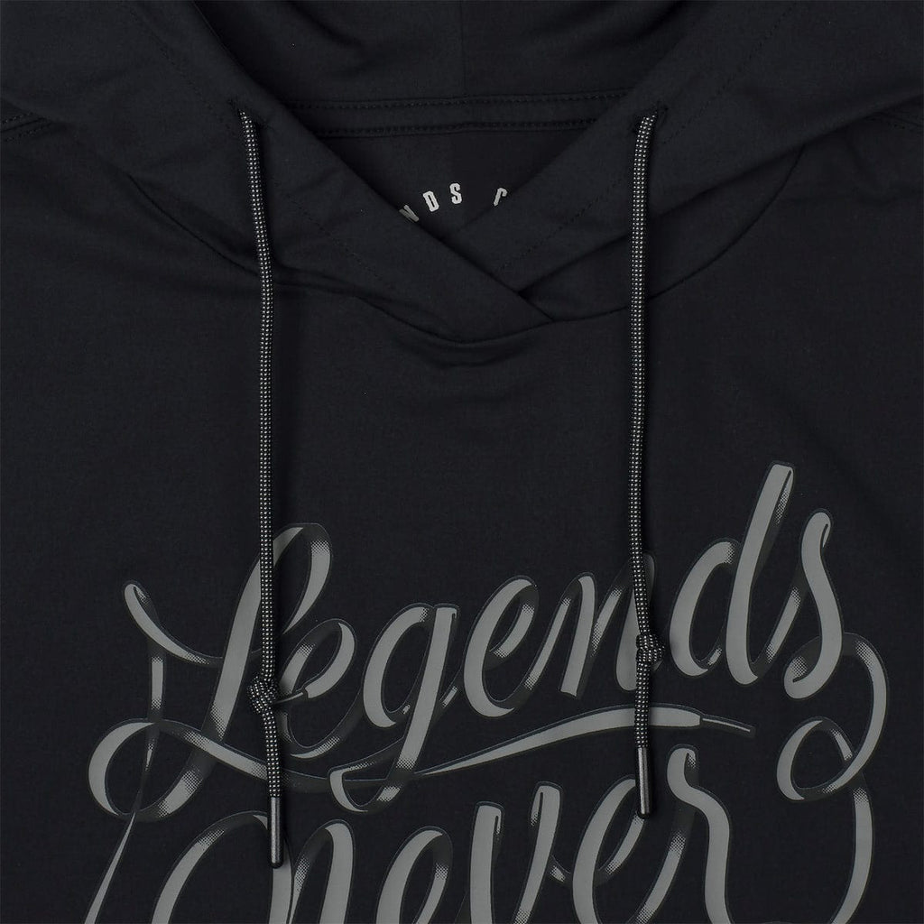 RSVLTS Legends Never Die (Black) Performance Hoodie in Black — detail 3