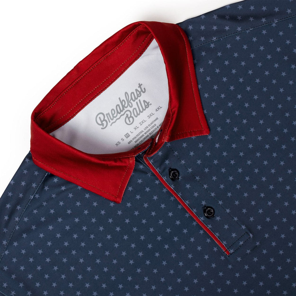 RSVLTS Fifty Nifty All-Day Polo in Blue — detail 4