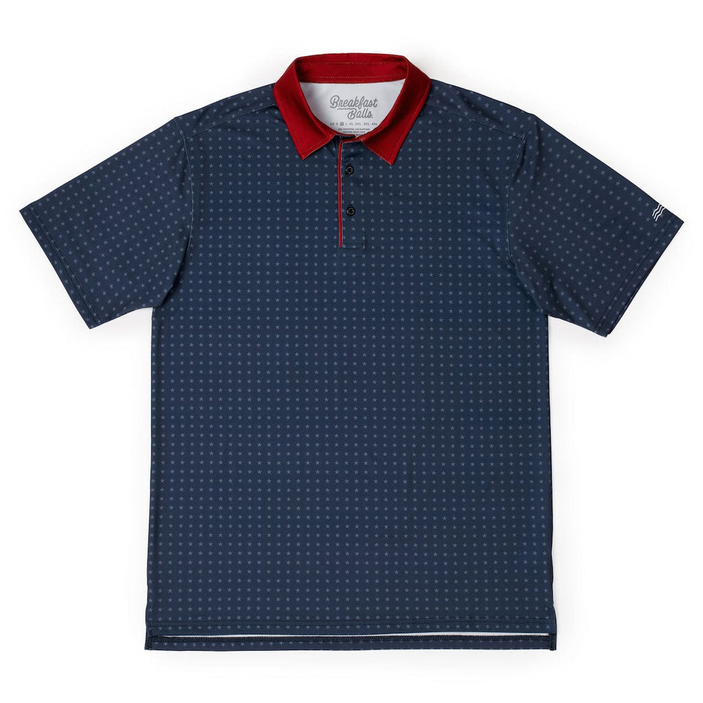 RSVLTS Fifty Nifty All-Day Polo in Blue — front view