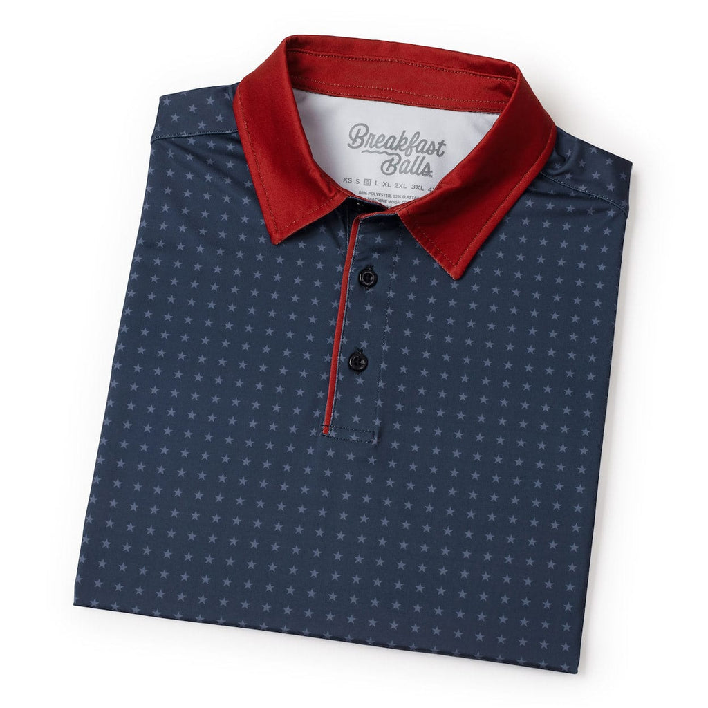 RSVLTS Fifty Nifty All-Day Polo in Blue — detail 8