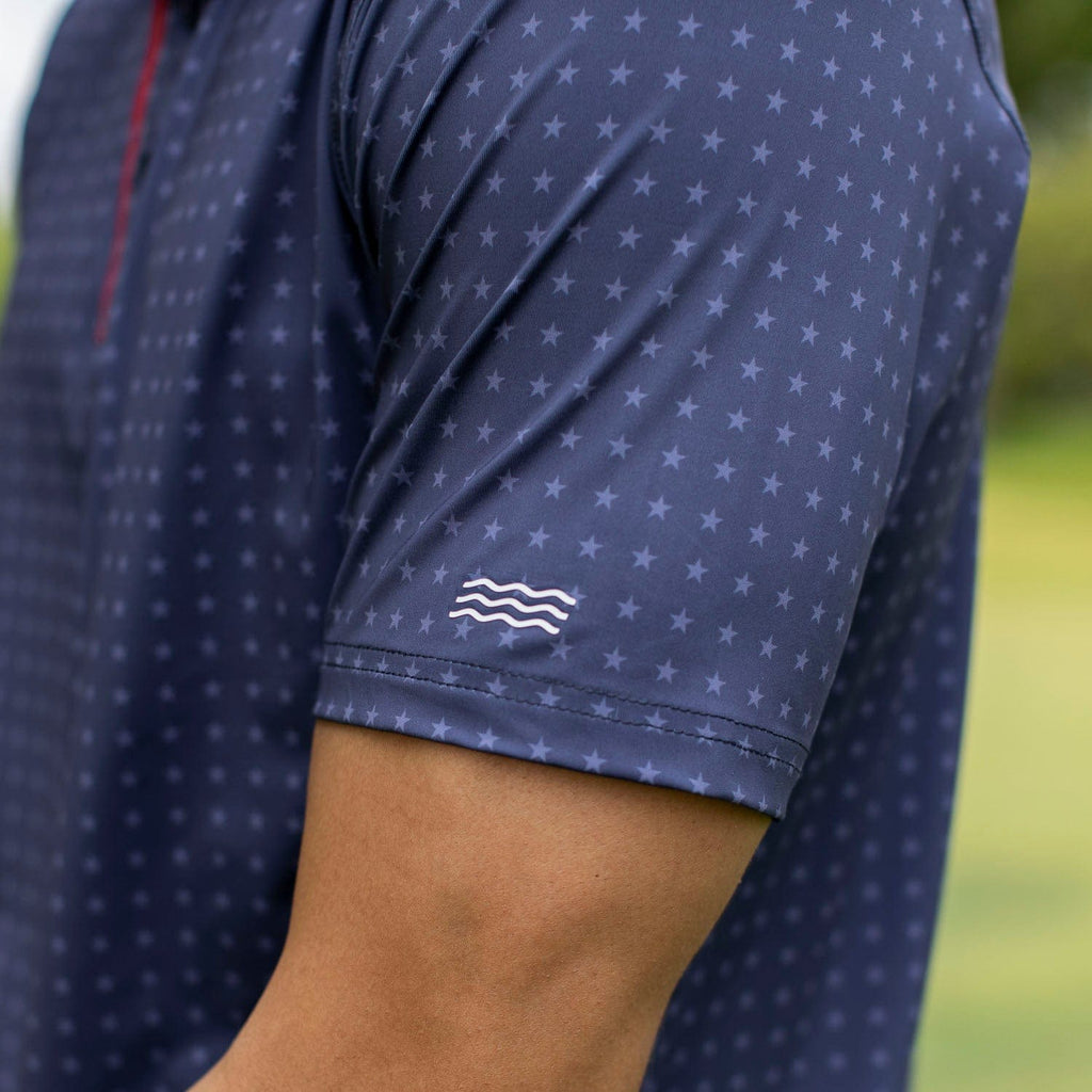 RSVLTS Fifty Nifty All-Day Polo in Blue — detail 6