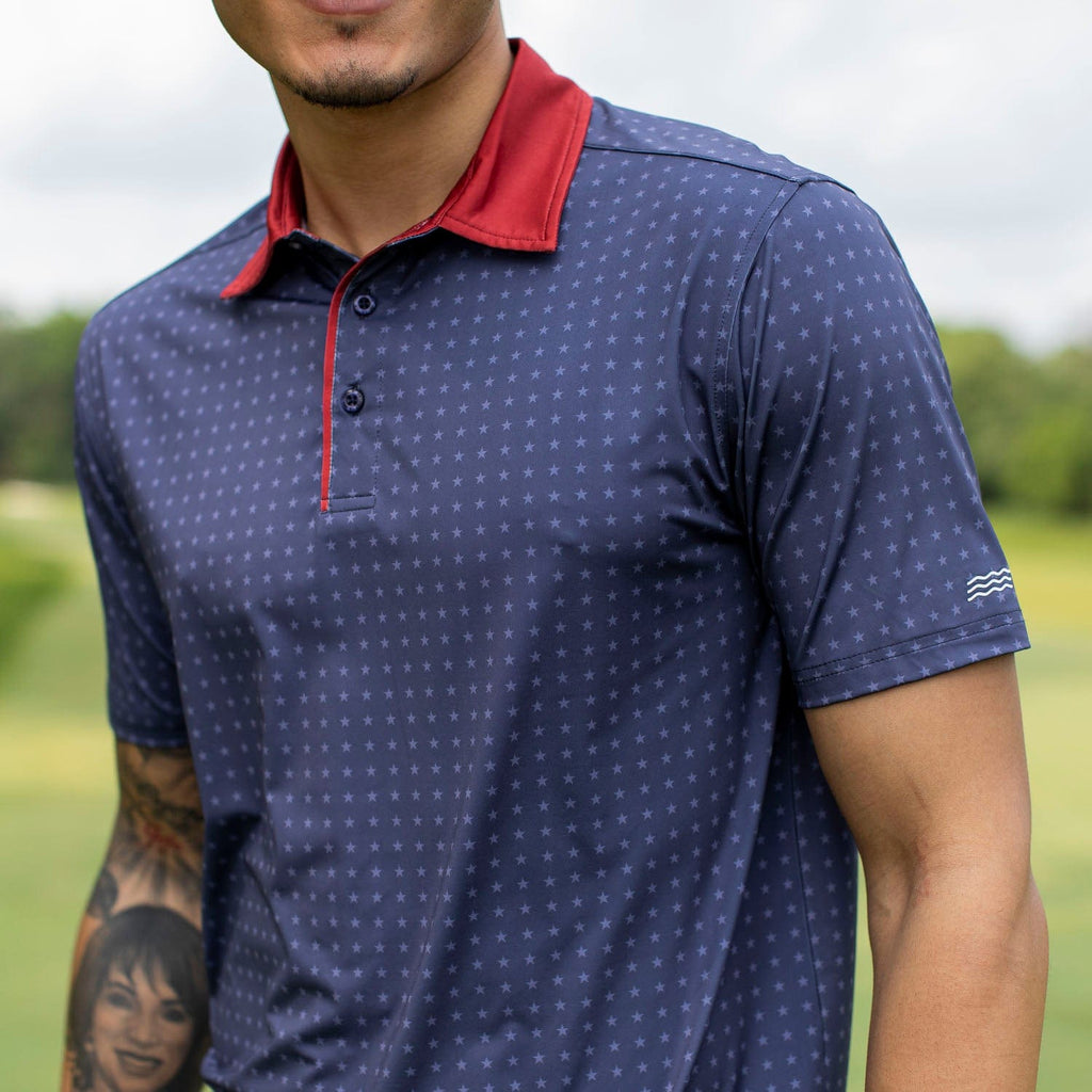 RSVLTS Fifty Nifty All-Day Polo in Blue — detail 2
