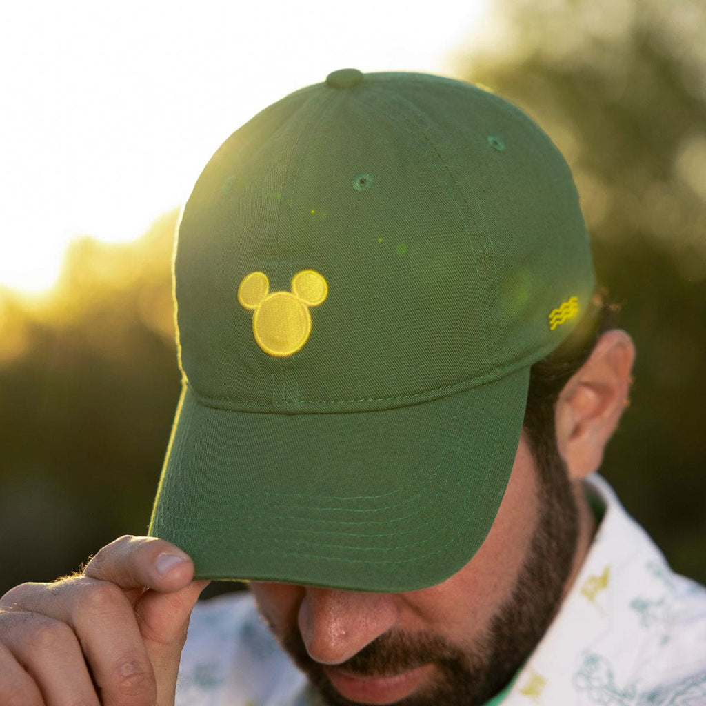 RSVLTS Mickey Mouse Country Club Dad Hat in Green — detail 2