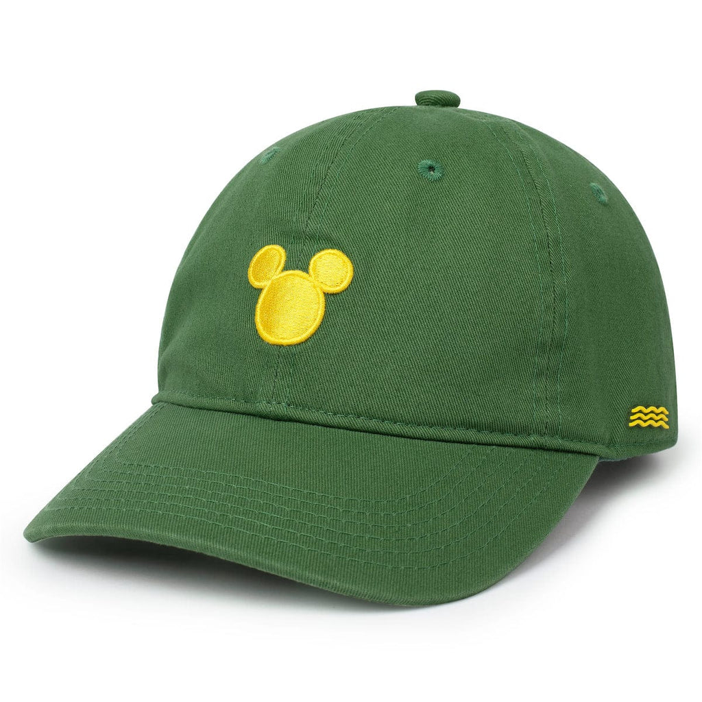 RSVLTS Mickey Mouse Country Club Dad Hat in Green — front view