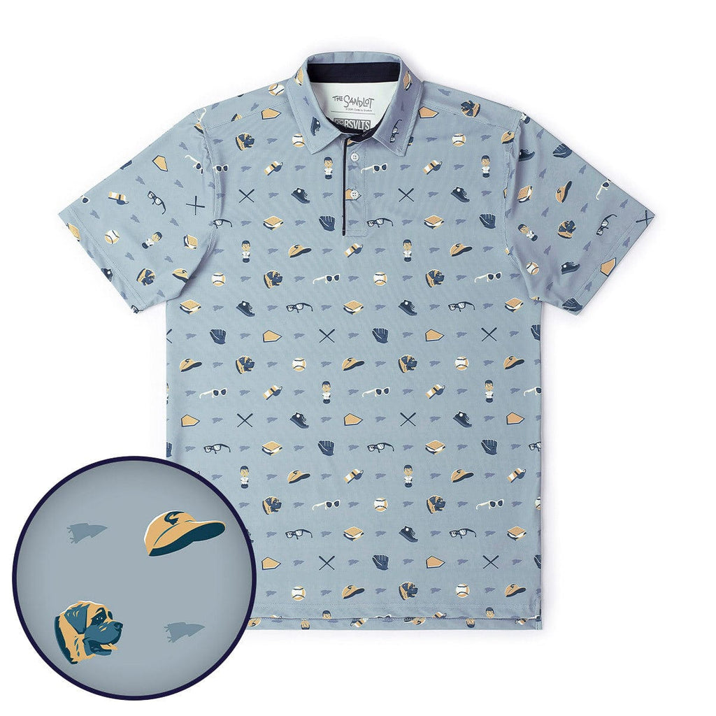 RSVLTS Summer of ‘62 All-Day Polo in Blue — front view