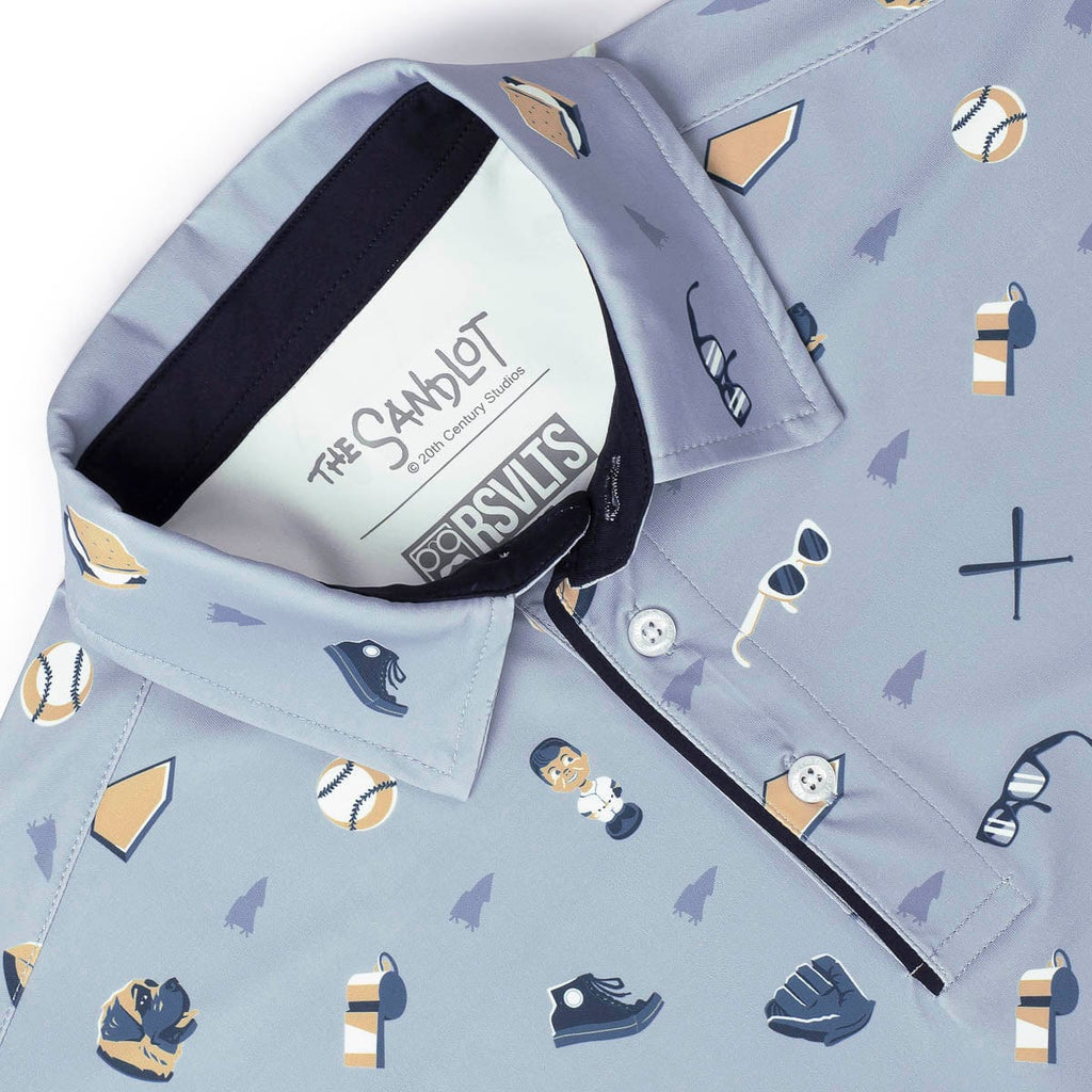 RSVLTS Summer of ‘62 All-Day Polo in Blue — detail 6