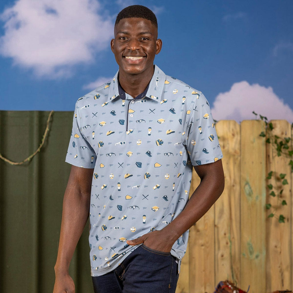 RSVLTS Summer of ‘62 All-Day Polo in Blue — detail 5