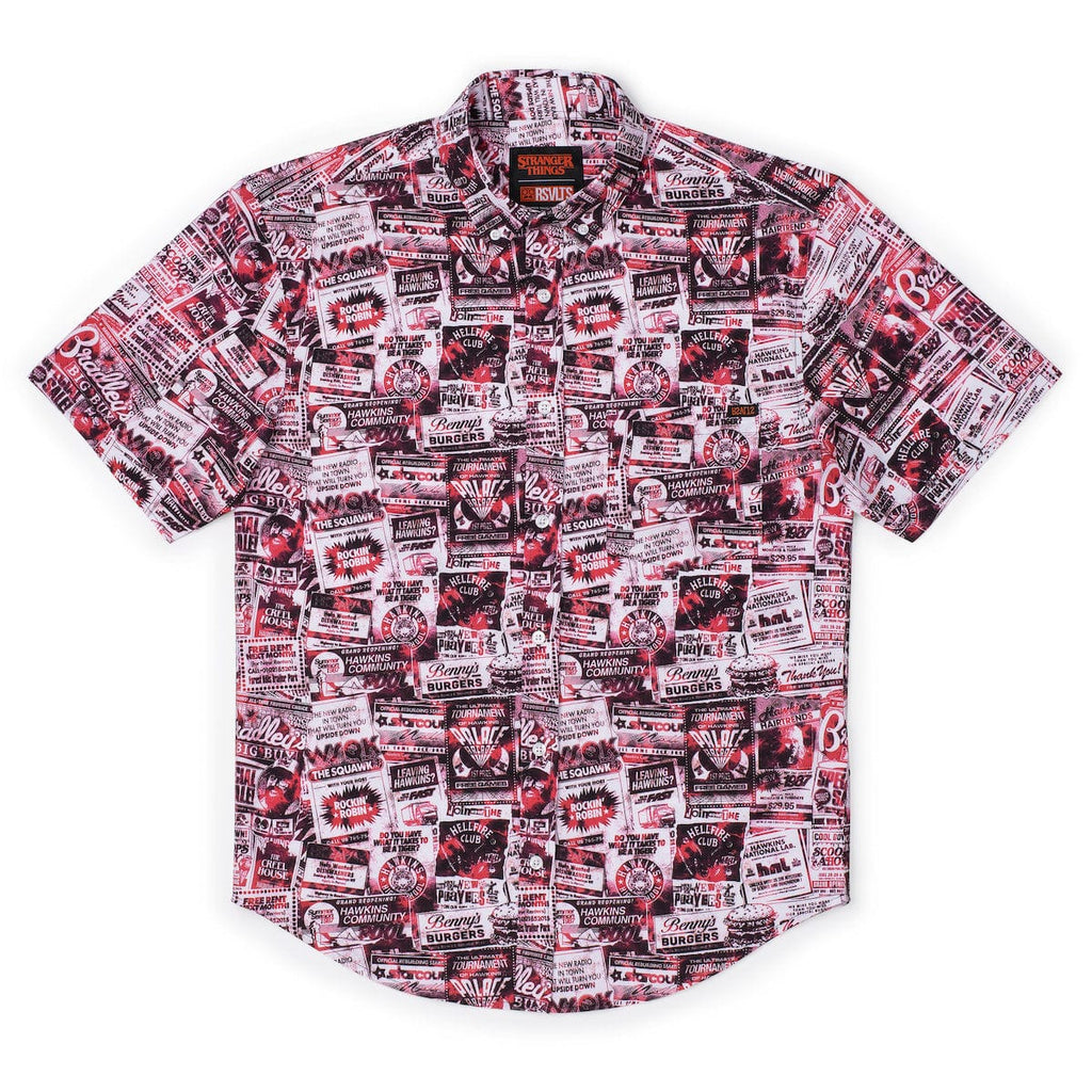 RSVLTS The Hawkins Post KUNUFLEX Short Sleeve Shirt in Brown — detail 5
