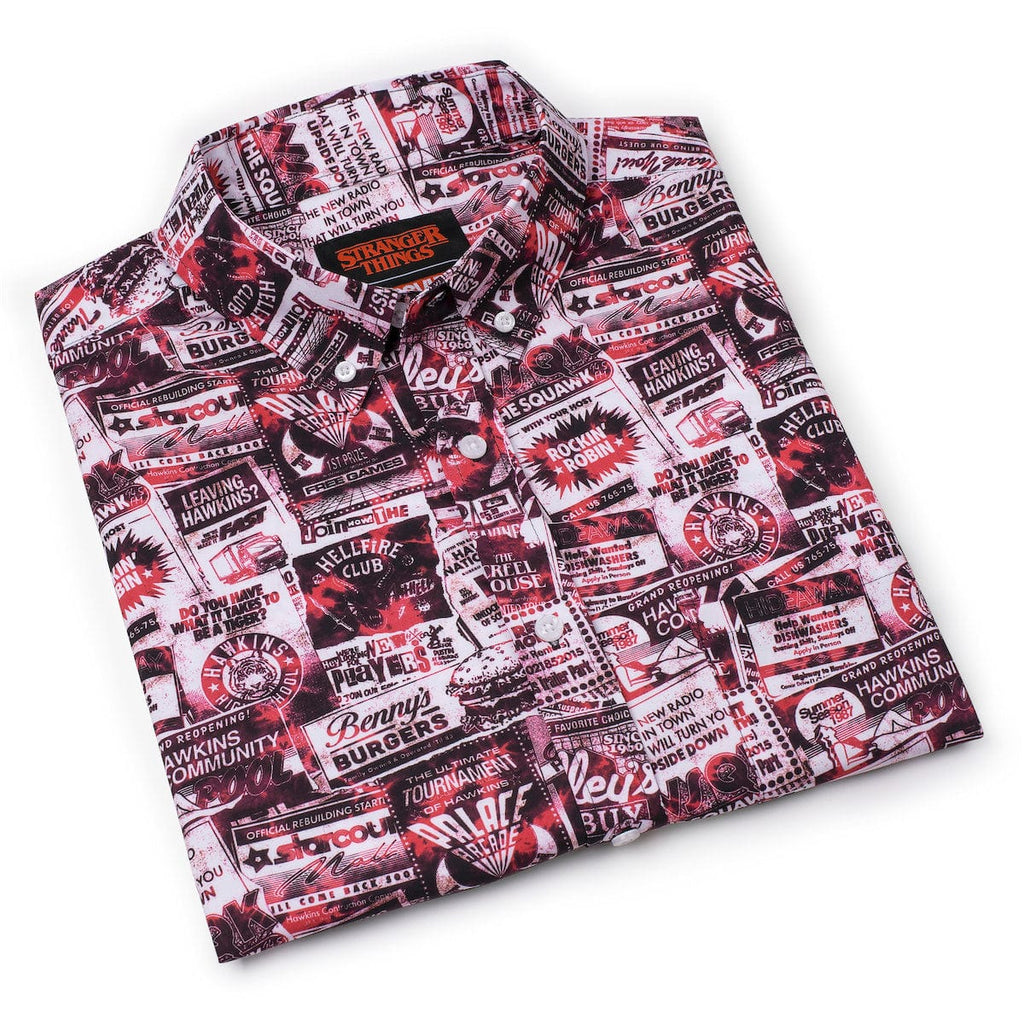 RSVLTS The Hawkins Post KUNUFLEX Short Sleeve Shirt in Brown — detail 8