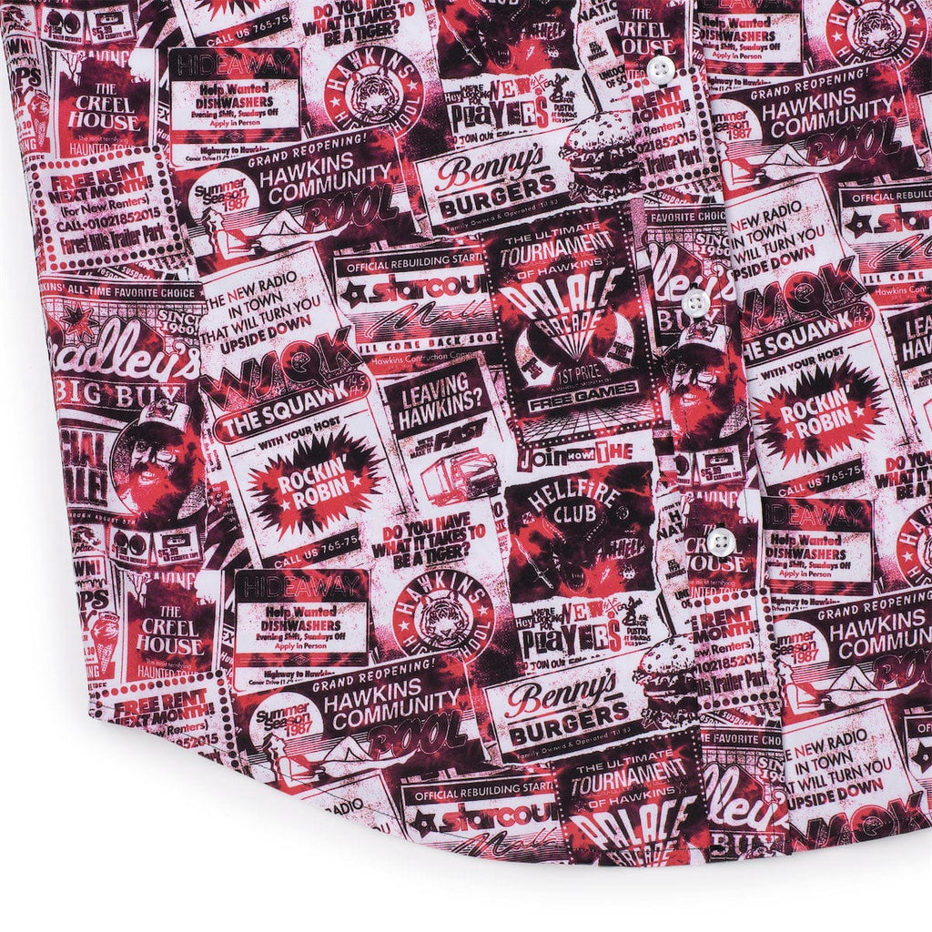 RSVLTS The Hawkins Post KUNUFLEX Short Sleeve Shirt in Brown — detail 7